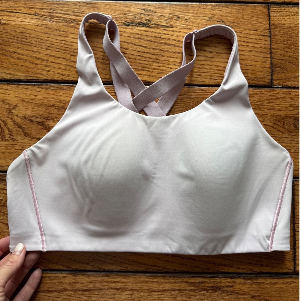 Lululemon AirSupport Sports Bra Women 36C Pink High Support Running Strappy - Picture 4 of 7